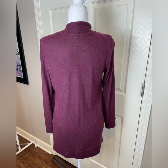 Two stitch fix long line cardigans small wine burgundy colors one cashmere - Picture 8 of 10